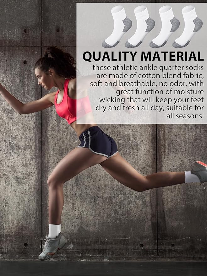 Tarpop 100 Pairs Bulk Mens Socks Moisture Wicking Casual Sports Ankle Socks for Homeless Unisex Adult Men Women