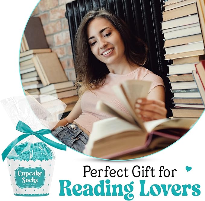 VICRAZY Book Lovers Gifts - Funny Socks for Book Lovers - Gift for Readers - Reading Stuff, Stocking Stuffers for Men, Women