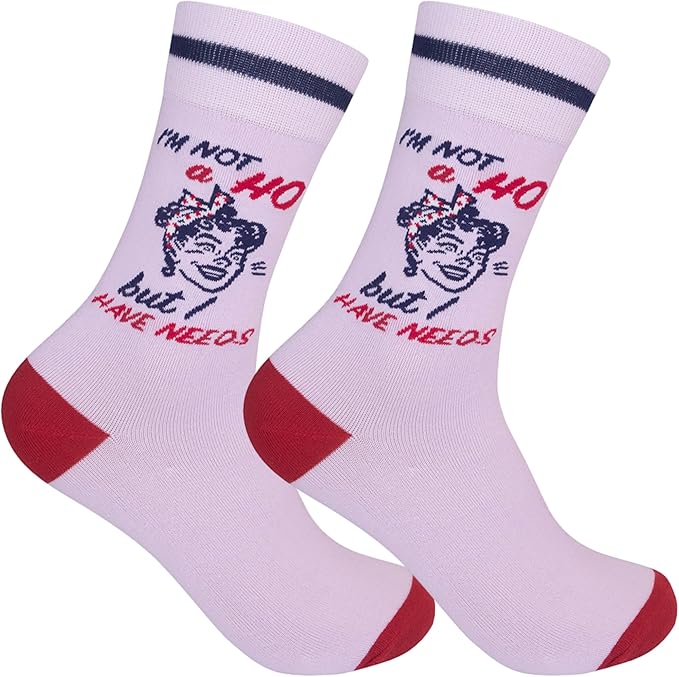 FUNATIC Socks with Funny Sayings - Novelty Gifts for Men, Women, Teens - Sarcastic, Profane, Rude