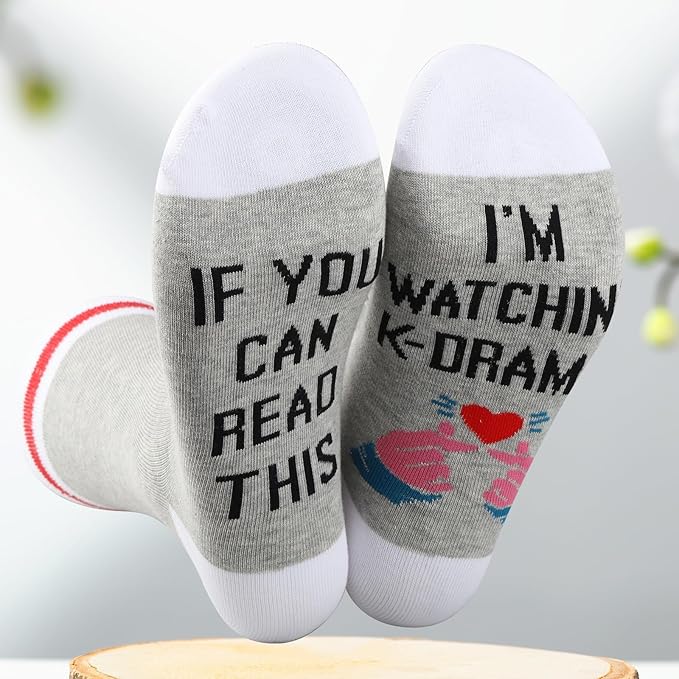G2TUP k Drama Socks Korean Drama Lover Gifts Korean Finger Love Symbol Socks Korean Drama Gifts k-Drama Mama Socks