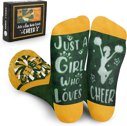 Cheer Socks For Girls, Fun Cheerleading Socks for Cheerleaders, Ideal Cheer Team Gifts