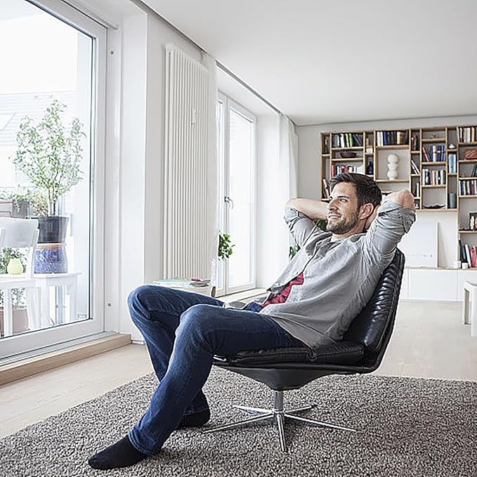 FGZ Mens Crew Socks Breathable Cotton Soft Casual Thin Socks for Work,Sport & Everyday Wear,5 Pairs