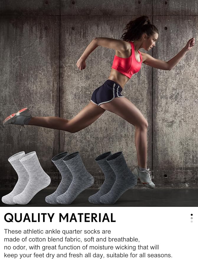 Tarpop 100 Pairs Bulk Mens Socks Moisture Wicking Casual Sports Ankle Socks for Homeless Unisex Adult Men Women