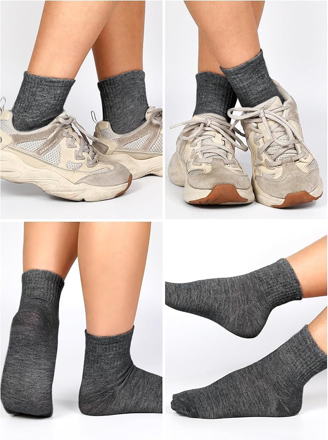 Tarpop 100 Pairs Bulk Mens Socks Moisture Wicking Casual Sports Ankle Socks for Homeless Unisex Adult Men Women