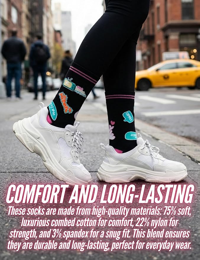 InnoBeta K Drama Gifts, Kpop Gifts Socks for Women Girls, One Size Crew Socks for K Drama K-Pop Lovers