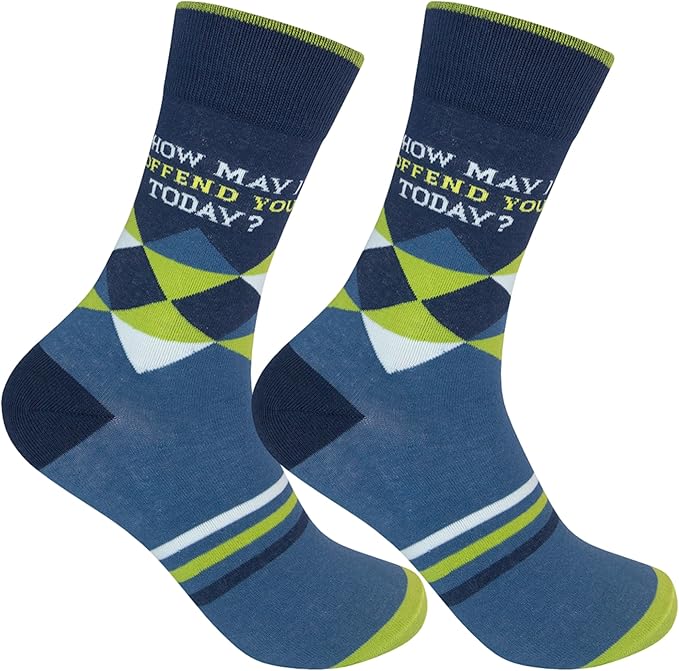 FUNATIC Funny and Crazy Socks with Sayings - Novelty Gifts for Men, Women, Teens