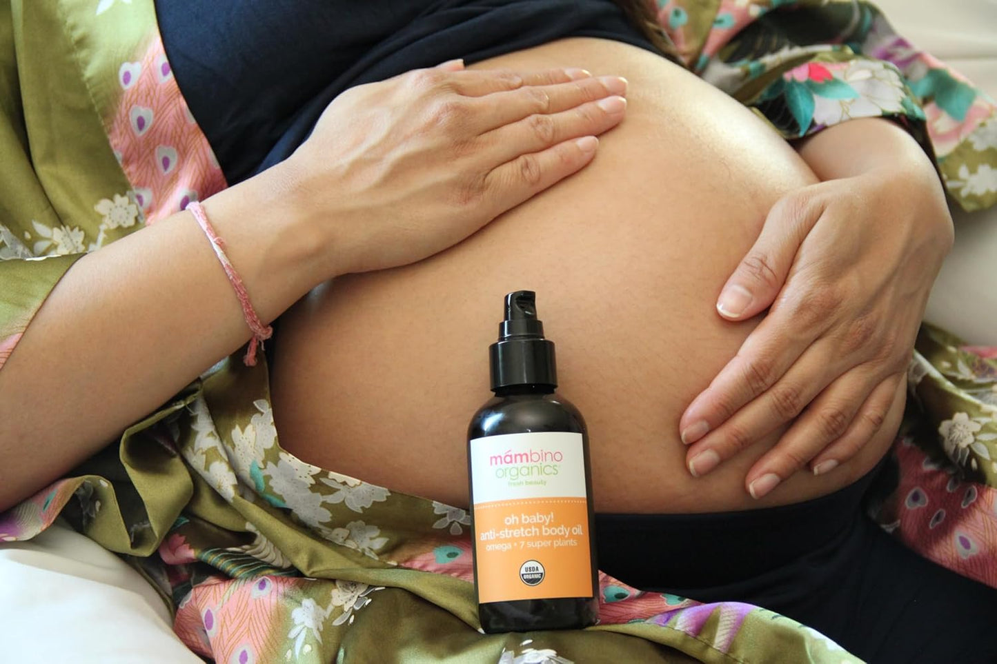 Third Trimester Set – All Natural Skincare Pregnancy Gift Box – Anti-stretch mark Belly Oil, Rose Facial Mist, Cleansing Oil, Face Wash - Mambino Organics