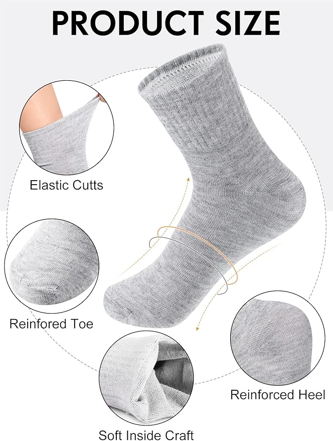 Tarpop 100 Pairs Bulk Mens Socks Moisture Wicking Casual Sports Ankle Socks for Homeless Unisex Adult Men Women