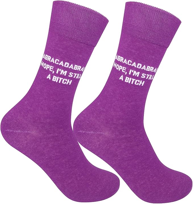 FUNATIC Socks with Funny Sayings - Novelty Gifts for Men, Women, Teens - Sarcastic, Profane, Rude