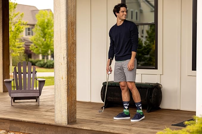 K BELL Men's Fun Sports & Outdoors Crew Socks