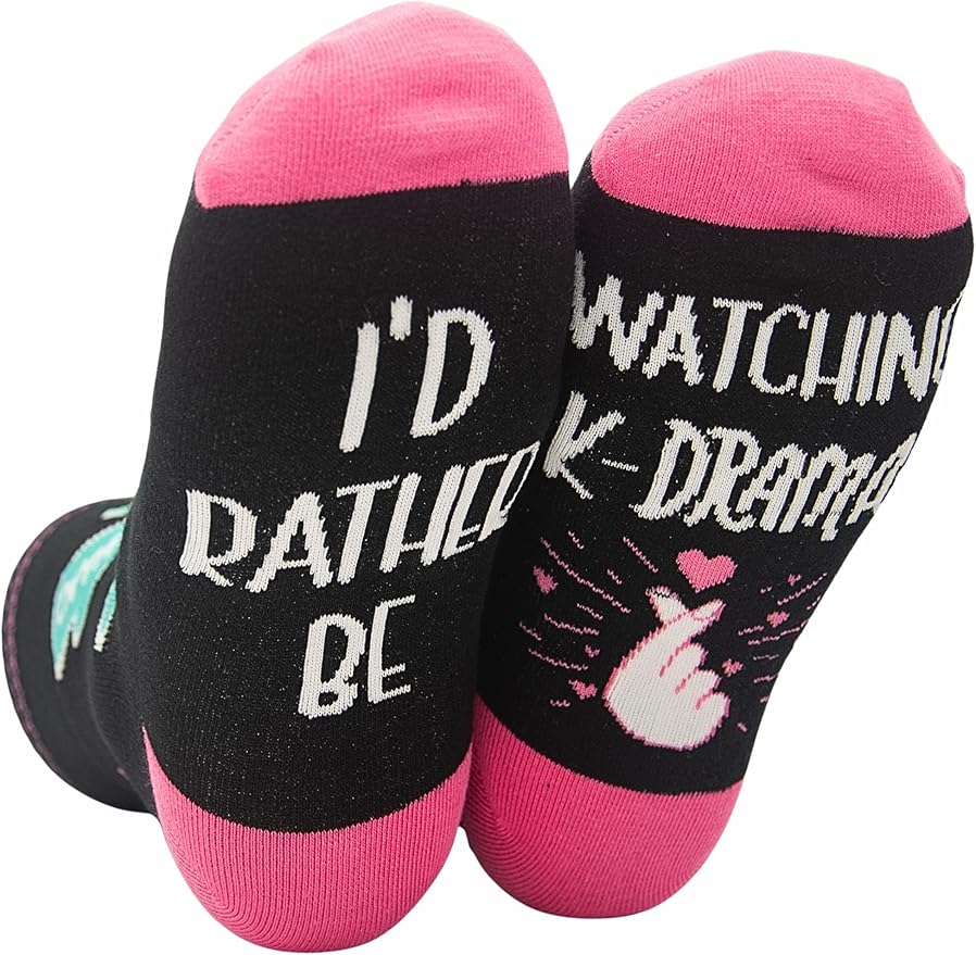 InnoBeta K Drama Gifts, Kpop Gifts Socks for Women Girls, One Size Crew Socks for K Drama K-Pop Lovers