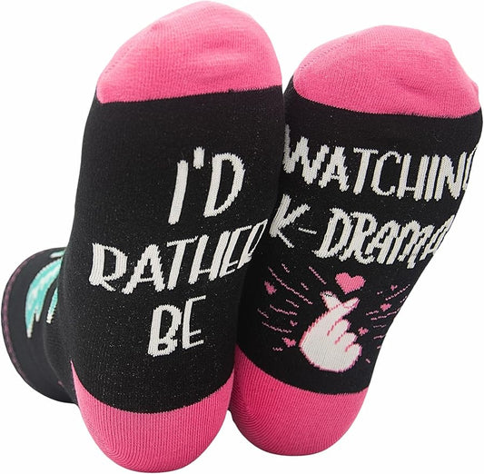 InnoBeta K Drama Gifts, Kpop Gifts Socks for Women Girls, One Size Crew Socks for K Drama K-Pop Lovers