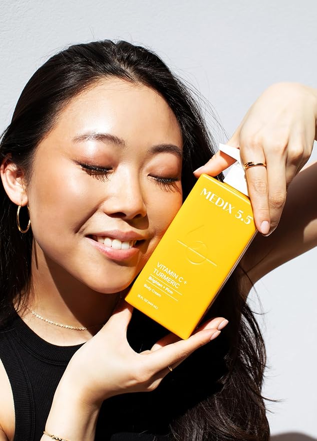 MEDIX 5.5 Vitamin C Cream Face Lotion & Body Lotion Moisturizer | Anti Aging Skin Care Firming & Brightening Cream Diminishes The Look Of Uneven Skin Tone, Age Spots, & Sun Damaged Dry Skin, 15 Fl Oz