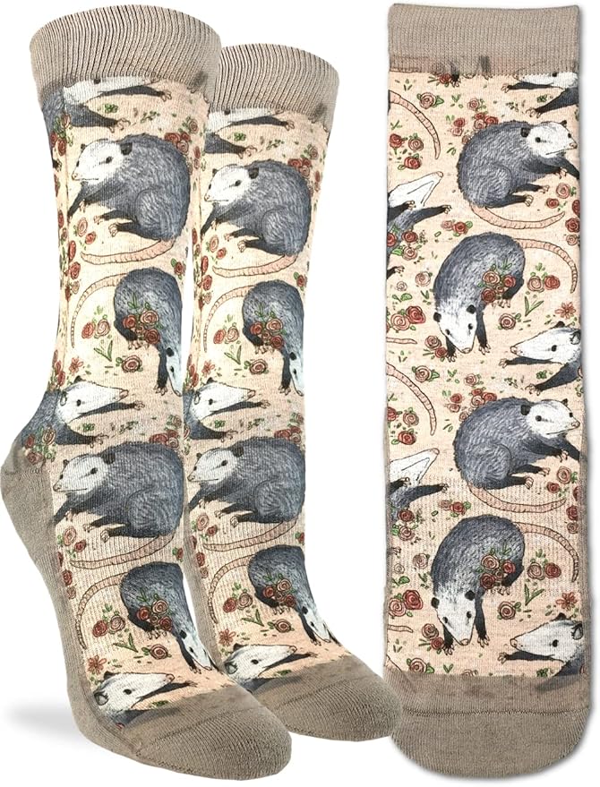 Cows in a Field Cotton Crew Socks by Good Luck Sock