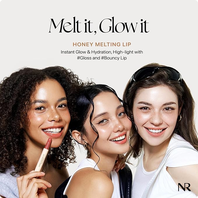 Nature Republic HONEY MELTING LIP (00 CHAI MILK TEA) SOFT LIP STICK Hydrating Gloss, Moisturizing balms, Sheer tint, Shine & Nude, Glowy Finish, korean make up, Stocking Stuffers