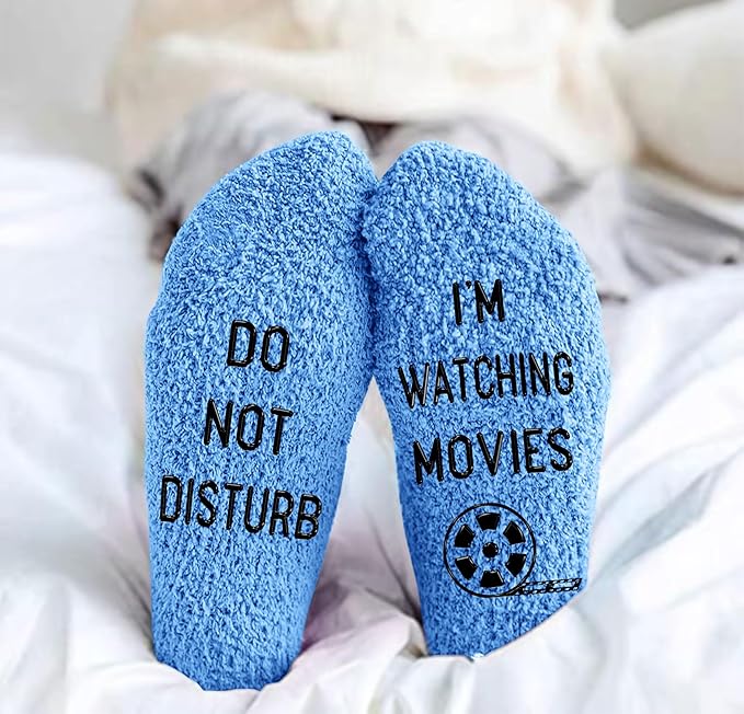 Movie Lover Gifts - Christmas Socks for Women, Funny and Horror Themed Gifts, Ideal for Movie Nights, Theater Gift