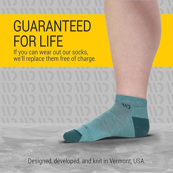 Wide Open No Show Merino Wool Socks for Women - Everyday Ankle Socks for Wide Feet