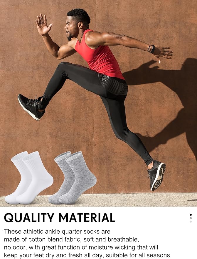 Tarpop 100 Pairs Bulk Mens Socks Moisture Wicking Casual Sports Ankle Socks for Homeless Unisex Adult Men Women