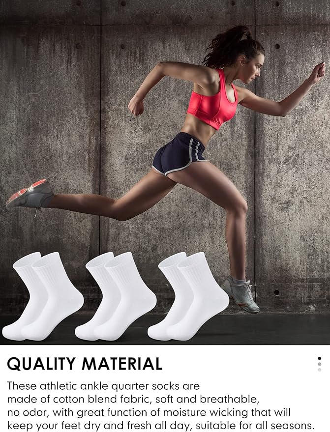 Tarpop 100 Pairs Bulk Mens Socks Moisture Wicking Casual Sports Ankle Socks for Homeless Unisex Adult Men Women