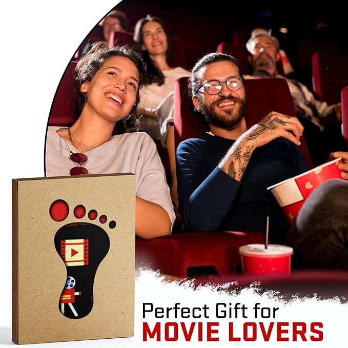 Movie Lover Gifts - Christmas Socks for Women, Funny and Horror Themed Gifts, Ideal for Movie Nights, Theater Gift