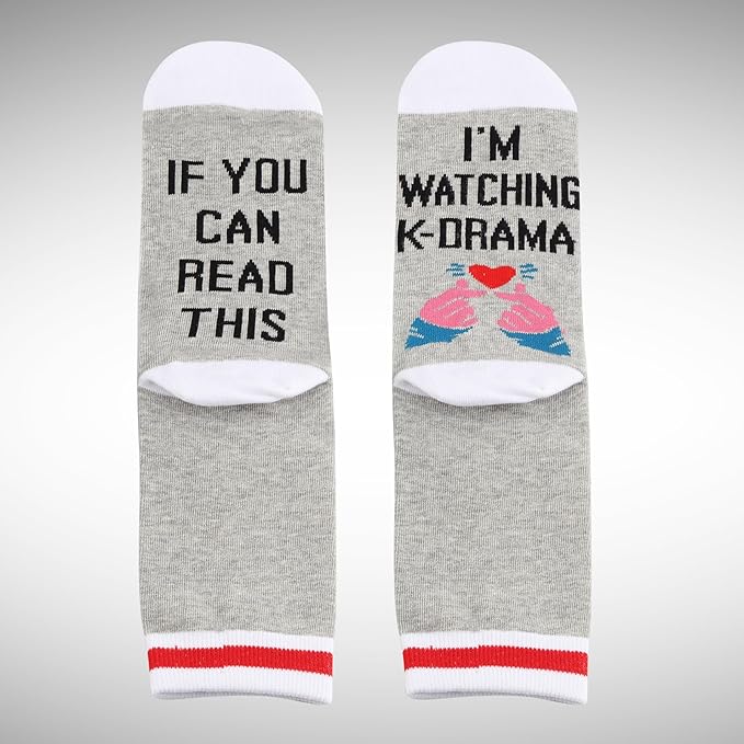 G2TUP k Drama Socks Korean Drama Lover Gifts Korean Finger Love Symbol Socks Korean Drama Gifts k-Drama Mama Socks