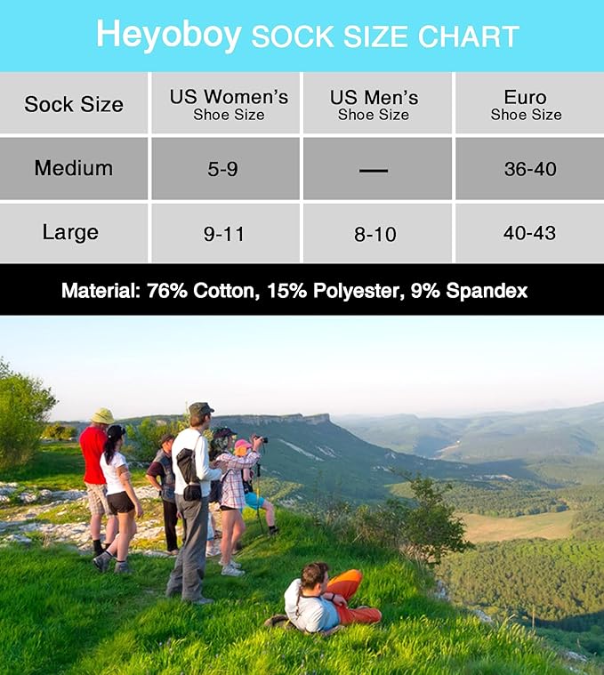 Womens Ankle Anti-blister Thick Cushioned Wicking Odor Resist Athletic Running Socks 5 Pairs