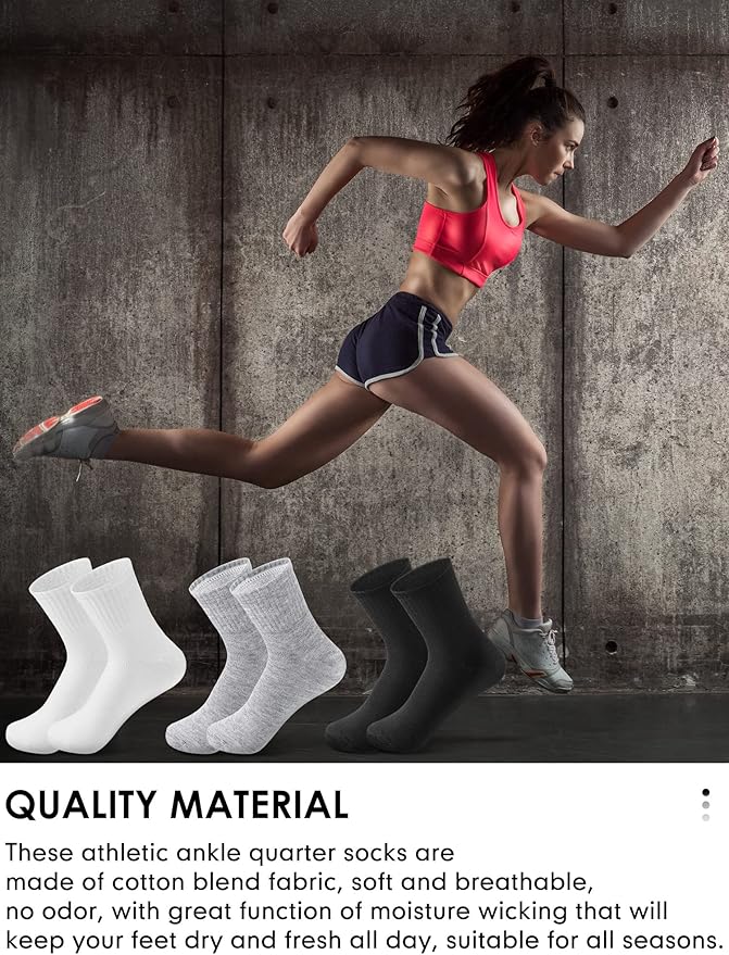 Tarpop 100 Pairs Bulk Mens Socks Moisture Wicking Casual Sports Ankle Socks for Homeless Unisex Adult Men Women