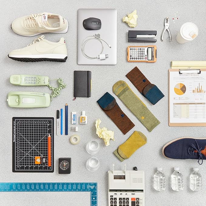 WORN Everyday Crew Socks – Moisture-Wicking Performance Merino, Ultra-Soft, All Day Dry, Men & Women, Work or Daily Use