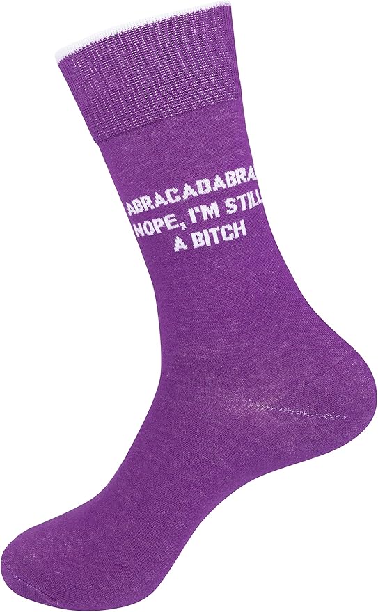 FUNATIC Socks with Funny Sayings - Novelty Gifts for Men, Women, Teens - Sarcastic, Profane, Rude