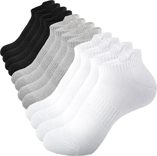 Womens Ankle Socks Running Athletic Sports Low Cut Socks No Show Socks for Women Tab Socks 6 Pairs